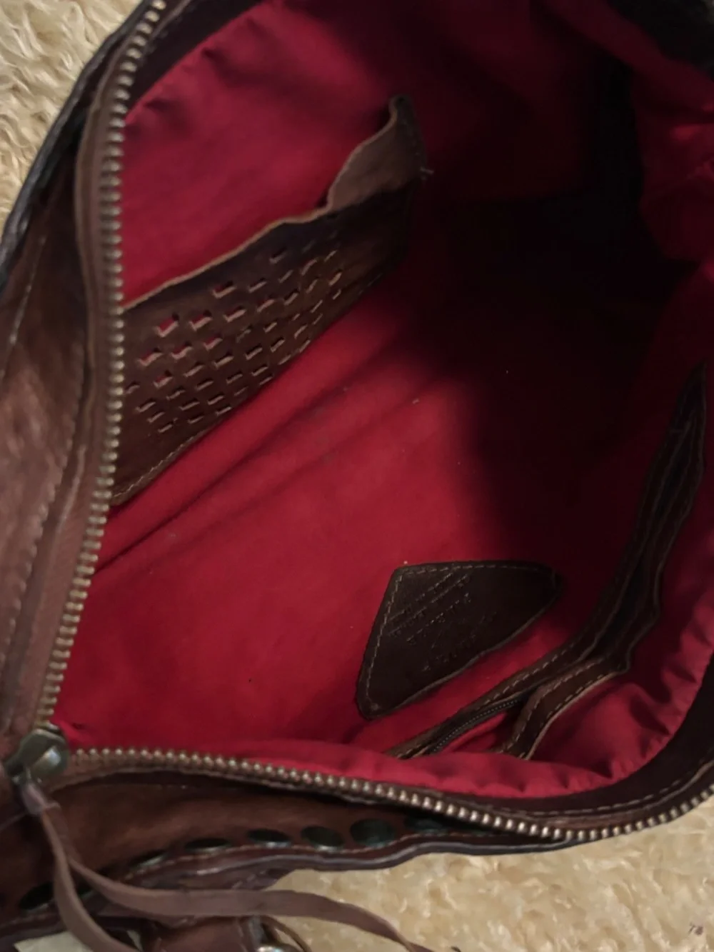 Original Infinity Italian Leather Bag Boho/Shoulder